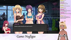 Vtuber Lewdneko plays negligee game part 6