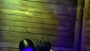 Sensual Chilean woman bathing in the bathtub