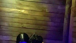 Sensual Chilean woman bathing in the bathtub