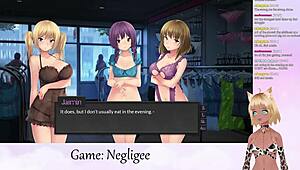 Vtuber Lewdneko plays negligee game part 6