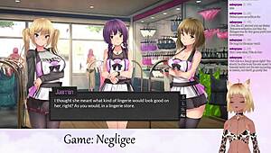 Vtuber Lewdneko plays negligee game part 6