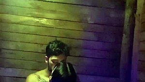 Sensual Chilean woman bathing in the bathtub