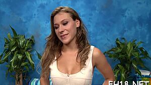 The massage room is relaxing