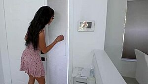 Surprising my hotwife with a big dick pounding from our handyman. She loves every second of it!