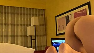This big juicy booty blonde is fucking a big black cock!