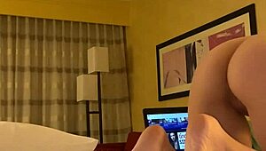 This big juicy booty blonde is fucking a big black cock!