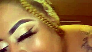 Ebony BBW Slut Gives Amazing Blowjob with Fat Ass and Toes!