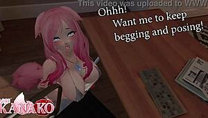 Catgirl bounces and begs for your sticky cum load! 😻