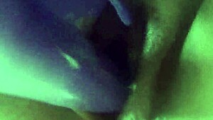 German solo play with dildo after creampie