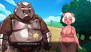 My Pig Princess Hentai: Futanari Strips and Masturbates Publicly at Beach