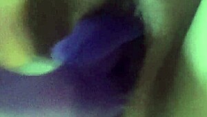 German solo play with dildo after creampie