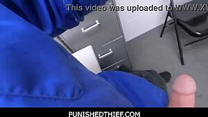 Sweet Babe Alexia Anders Caught Shoplifting Punished