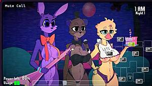 I'm Obsessed with Five Nights at Fuzzboobs Hentai Game. Episode 1 Brings Spooky Furry Titjob Action!