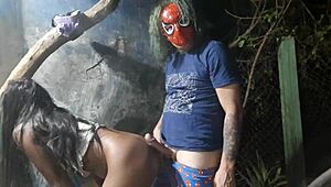 i fuck the young girl at halloween party, her family saw on xvideo