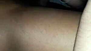 white slut sucks black cock in casual blowjob scene