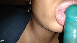 His baby mama is sucking my dick!