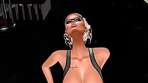 mistress demands obedience in this 3d scene.