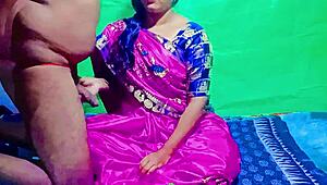 sona bhabhi slips into a pink saree, giving her devar an unforgettable thrill in this steamy indian homemade scene.