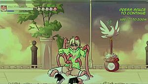 Wow, Max the Elf hentai game ep 3 is wild! Cute elf pegged by cheerleader futa fairy angel.