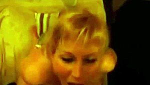 real blonde milf gets facial after wild sucking