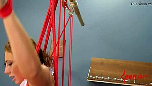 Savannah Fox TAKES intense ANAL hook BONDAGE domination in raw BDSM session