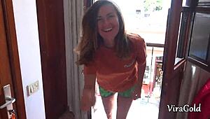 i had quick sex with sexy camilla moon at the resort, suckin' and fuckin' in doggystyle, cumshot on her natural tits!