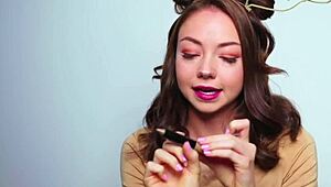 i'm wearing a cute deer costume for fun