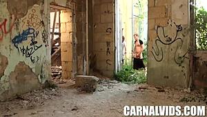 Hey, we took this cool trip wandering through some old abandoned buildings together.