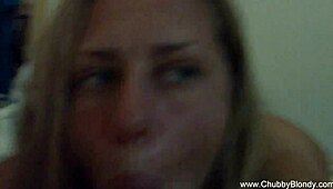 POV Fuck with Chubby Blondy in Wild Action!