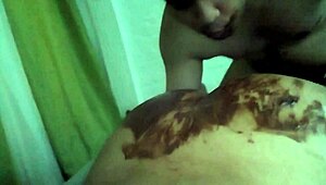 hey, wanna see me licking my wife's huge nutella-smeared ass?