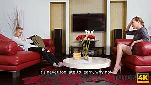 Tutor fisika nerd dominasi murid seks liar tukar peran gebukan intens