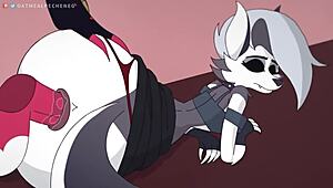 Wow! Loona Takes Hard Fucking in Her Big Ass with Furry POV Action in Anime Style!