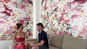 Hidden Camera Catches Horny Spanish Teacher Riding Monster Cock