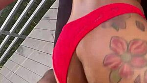 Slim Thick Ebony Mini Stallion Pov With Troy Francisco