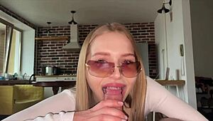 Californiababe keeps sucking cock for 30 straight days, day 14