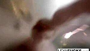 Leya and Lynn indulge in a lesbian romp by the pool