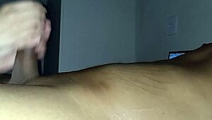 Applying cream to soften hands.