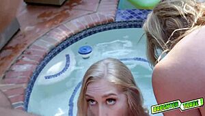 I watched teens swap grandads' big cocks in wet outdoor action