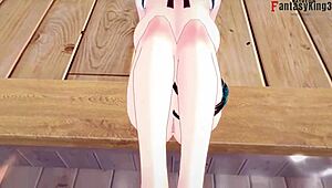 rita rossweisse maid fucking in hotspring honkai impact 3 😍