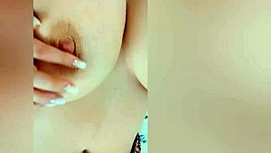 busty beauty teases big nipples on cam while parents sleep behind wall. wanna see luxuryorgasm make her squirm in ecstasy?