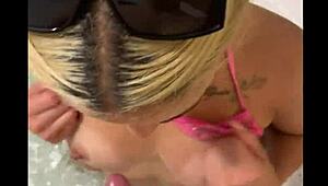 i caught her naked in the shower, and she sucked my cock