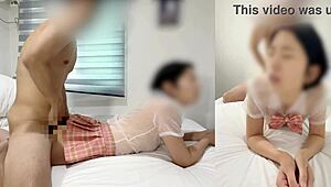 Teacher Creampies Student In Hotel!