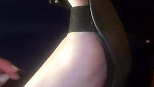 Amateur with small tits dances naked until she cums hard