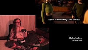 Watch the naked BBW play through the quarry game.