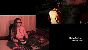 Watch the naked BBW play through the quarry game.