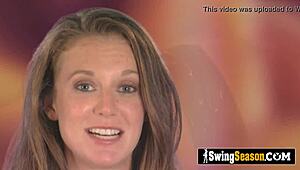 amateur swinger couple ready to lick and swing in wild orgy, let’s gooo! 😜