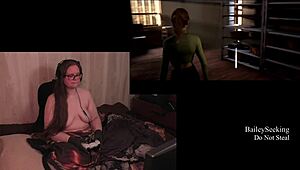 Watch the naked BBW play through the quarry game.