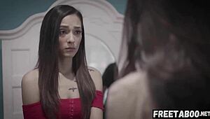 stupid stepmom forces virgin daughter to lose innocence to stepfather