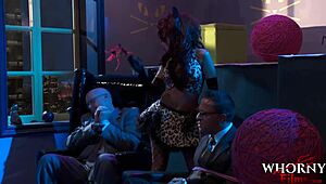 in this porn parody, hottest babes in cat outfits are fucking big cocks in a foursome