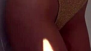 gold leotard solo play